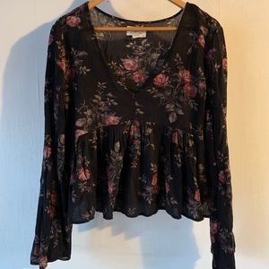 NWOT Ralph Lauren floral blouse